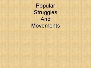 Popular Struggles And Movements Nepal and Bolivia Popular