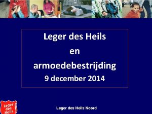 Leger des Heils en armoedebestrijding 9 december 2014