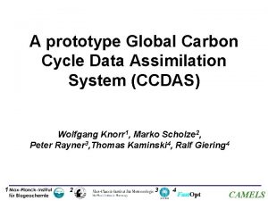 A prototype Global Carbon Cycle Data Assimilation System