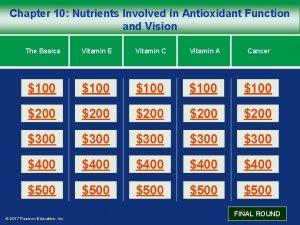 Chapter 10 Nutrients Involved in Antioxidant Function and