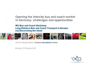 Opening the intercity bus and coach market in