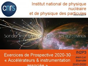 Institut national de physique nuclaire et de physique