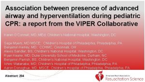 Association between presence of advanced airway and hyperventilation