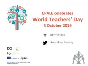 EPALE celebrates World Teachers Day 5 October 2016