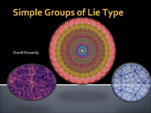 Simple Groups of Lie Type David Renardy Simple