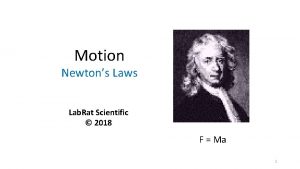 Motion Newtons Laws Lab Rat Scientific 2018 F