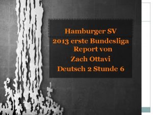 Hamburger SV 2013 erste Bundesliga Report von Zach