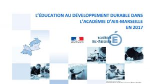 LDUCATION AU DVELOPPEMENT DURABLE DANS LACADMIE DAIXMARSEILLE EN