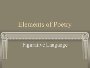 Elements of Poetry Figurative Language Examples of Figurative