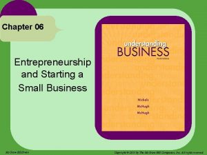 Chapter 06 Entrepreneurship and Starting a Small Business