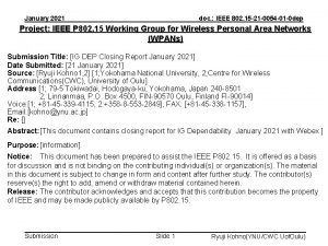 January 2021 doc IEEE 802 15 21 0054