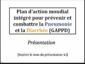 Plan daction mondial intgr pour prvenir et combattre