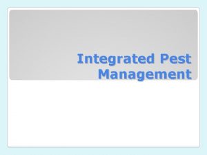 Integrated Pest Management Cultural Biological Chemical PhysicalMechanical Of