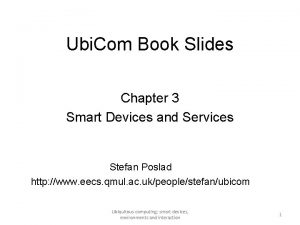 Ubi Com Book Slides Chapter 3 Smart Devices