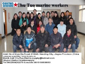 Chu Tuo marine workers Chu tuo marine supply