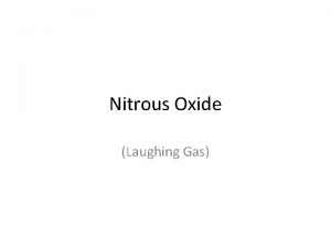 Nitrous Oxide Laughing Gas What is it Nitrous