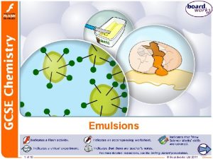 Emulsions 1 of 10 Boardworks Ltd 2011 Emulsions