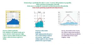 Nekaj malega o podnebju Slovenije e vemo To