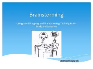 Brainstorming Using Mind Mapping and Brainstorming Techniques for