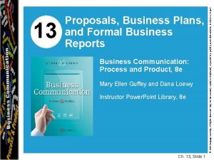 Business Communication Process and Product 8 e Mary