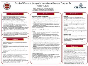ProofofConcept Ketogenic Nutrition Adherence Program for Older Adults