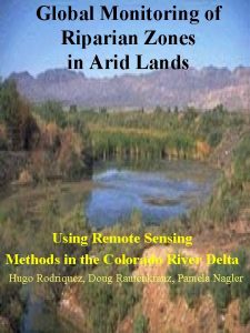 Global Monitoring of Riparian Zones in Arid Lands