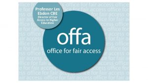 Professor Les Ebdon CBE Director of Fair Access