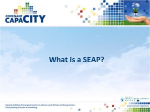 What is a SEAP SEAP Sustainable Energy Action