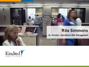 Rita Simmons Sr Director Operations Risk Management Managing