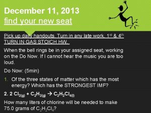 December 11 2013 find your new seat Pick