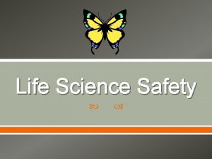 Life Science Safety What does a safe scientist