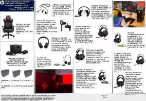 HP ACCESSORIES OPTIONS EARPHONE HEADPHONE SPEAKERS GAMING CHAIR