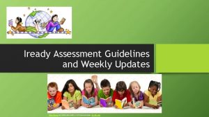 Iready Assessment Guidelines and Weekly Updates This Photo