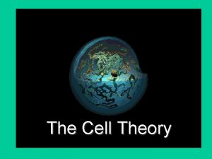 The Cell Theory Organization of Matter Atoms smallest