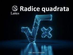 Radice quadrata 2021 S Lattes C Editori Sp
