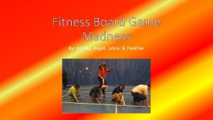 Fitness Board Game Madness By Ashley Angel Jabre