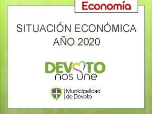 SITUACIN ECONMICA AO 2020 INGRESOS MUNICIPALES 1 COPARTICIPACIN