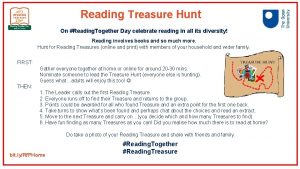 Reading Treasure Hunt On Reading Together Day celebrate