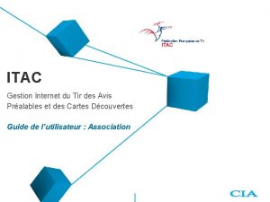 ITAC Gestion Internet du Tir des Avis Pralables