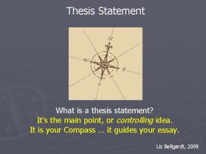 Thesis Statement What is a thesis statement Its