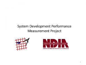 System Development Performance Measurement Project PSM 1 A