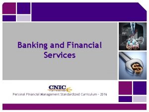 Banking and Financial Services Personal Financial Management Standardized