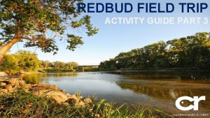 REDBUD FIELD TRIP ACTIVITY GUIDE PART 3 1