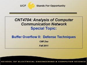 CNT 4704 Analysis of Computer Communication Network Special