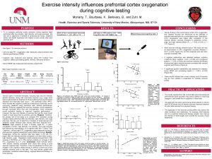 Exercise intensity influences prefrontal cortex oxygenation during cognitive