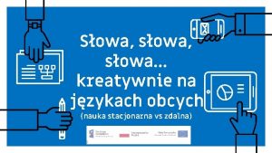 Sowa sowa kreatywnie na jzykach obcych nauka stacjonarna