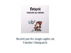 Illustr par les doigts agiles de latelier Filalapatch