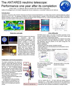 The ANTARES neutrino telescope Performance one year after