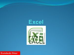 Excel Esztelecki Pter Oszlop sor mez A MS