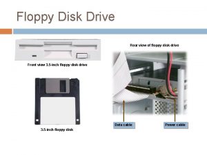 Floppy Disk Drive Rear view of floppy disk